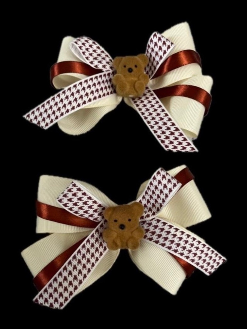 Honey Bear inspired hair bows